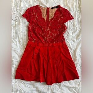 Beautiful red romper